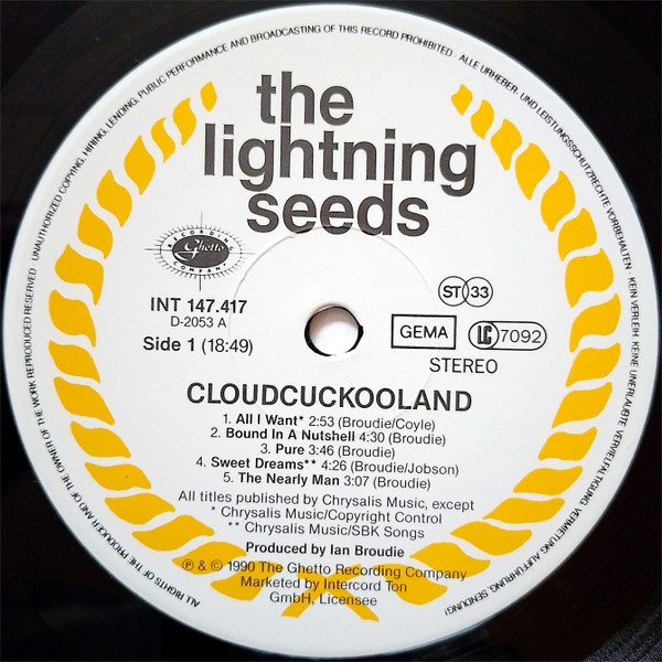 The Lightning Seeds* - Cloudcuckooland (LP, Album)