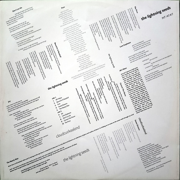 The Lightning Seeds* - Cloudcuckooland (LP, Album)