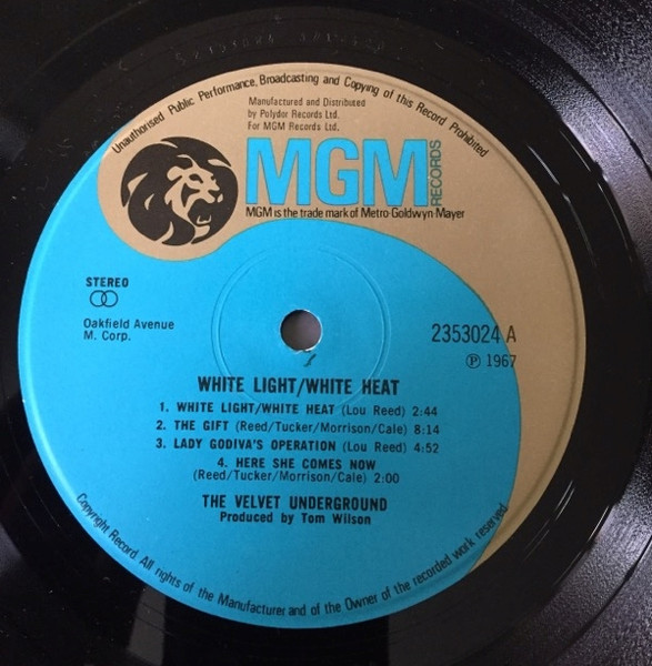 The Velvet Underground - White Light/White Heat (LP, Album, RE)