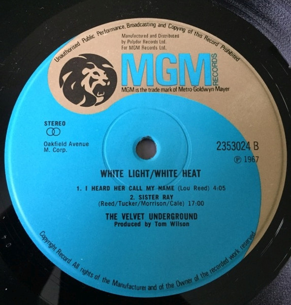The Velvet Underground - White Light/White Heat (LP, Album, RE)