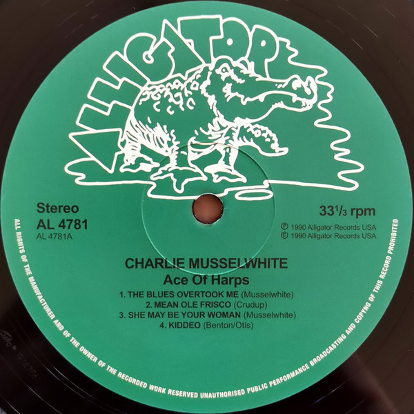 Charlie Musselwhite - Ace Of Harps (LP, Album, RE, 180)