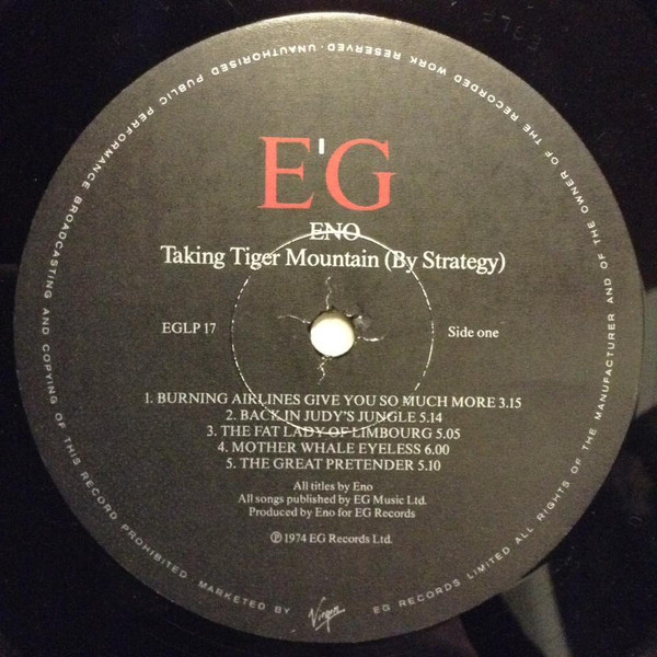 Eno* - Taking Tiger Mountain (By Strategy) (LP, Album, RE, Gat)