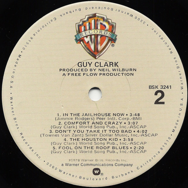 Guy Clark - Guy Clark (LP, Album, Jac)