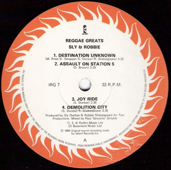 Sly & Robbie - A Dub Experience (LP, Album)