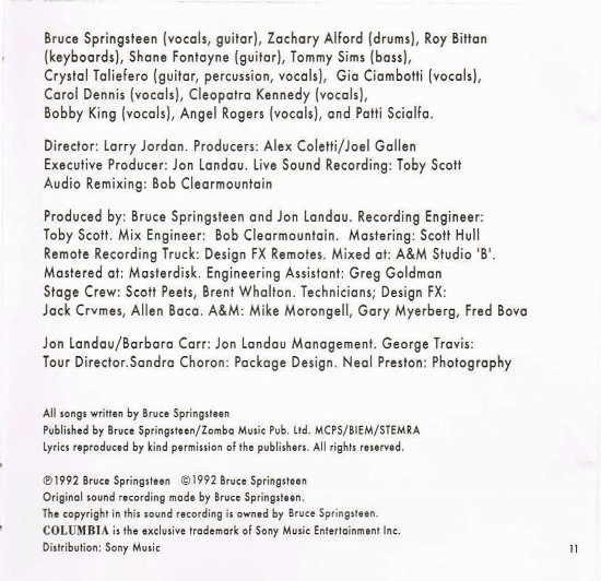 Bruce Springsteen - In Concert / MTV Plugged (CD, Album)