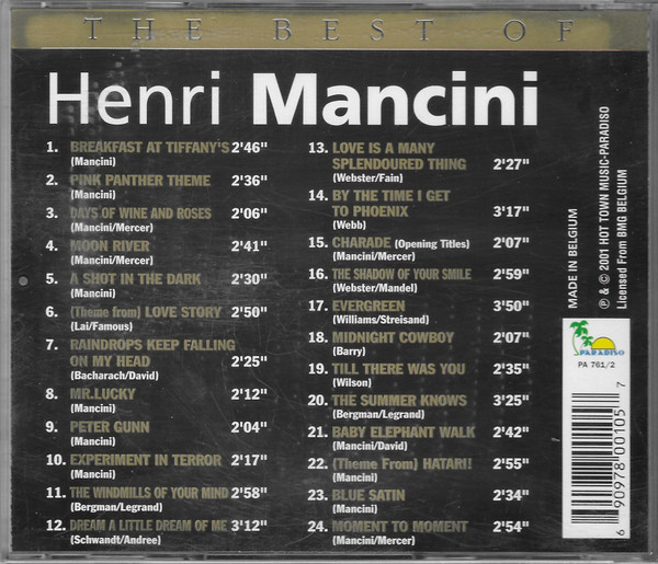 Henri Mancini* - The Best Of Henri Mancini (CD, Comp)