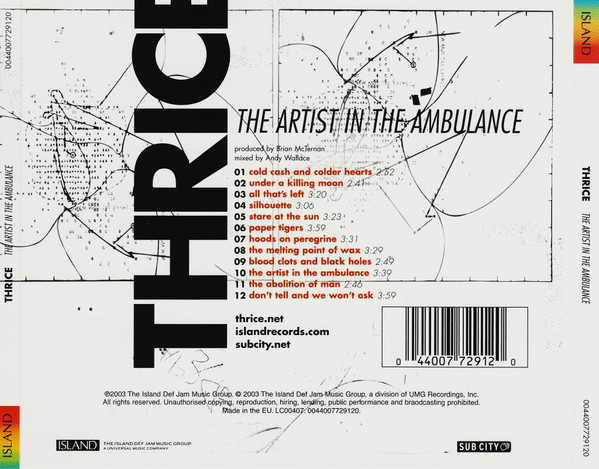 Thrice - The Artist In The Ambulance (CD, Album)