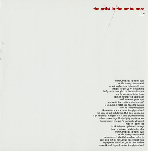 Thrice - The Artist In The Ambulance (CD, Album)