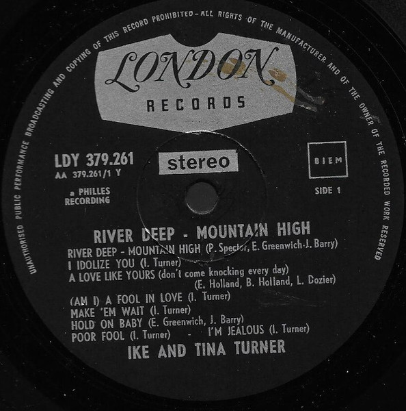 Ike & Tina Turner - River Deep - Mountain High (LP, Album)