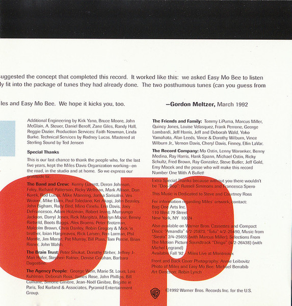 Miles Davis - Doo-Bop (CD, Album)