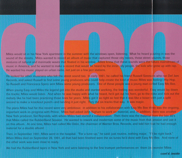 Miles Davis - Doo-Bop (CD, Album)