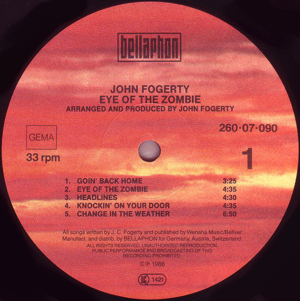 John Fogerty - Eye Of The Zombie (LP, Album)