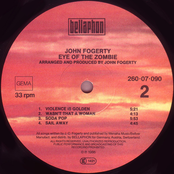 John Fogerty - Eye Of The Zombie (LP, Album)