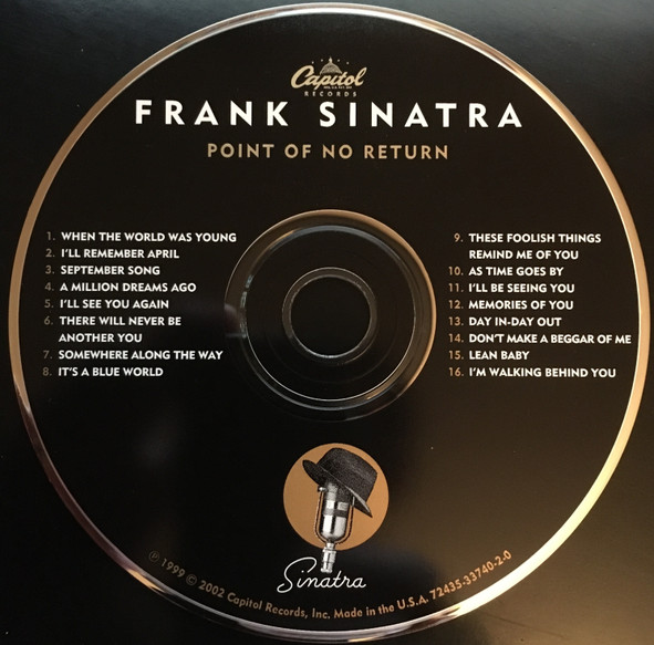Frank Sinatra - Point Of No Return (CD, Album, RE, RM)