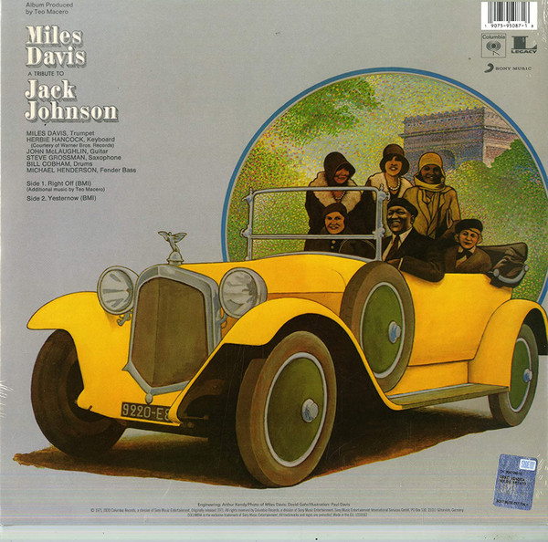 Miles Davis - A Tribute To Jack Johnson (LP, Album, RE)
