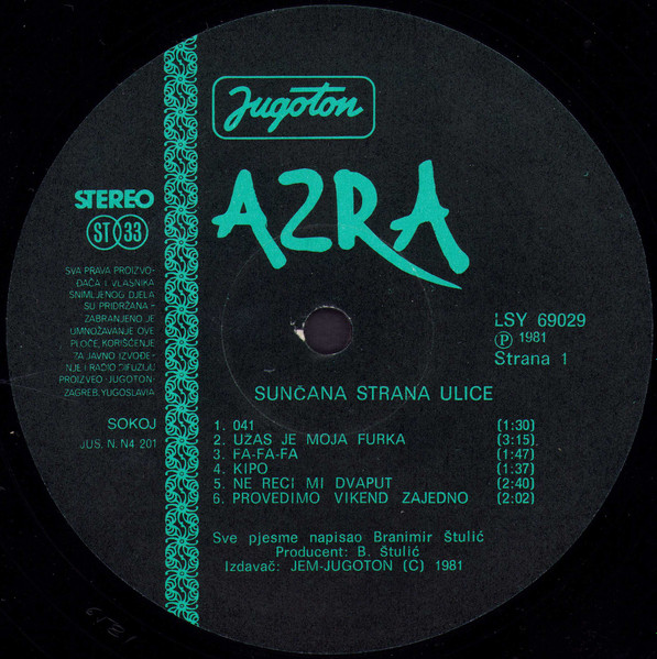 Azra (3) - Sunčana Strana Ulice (2xLP, Album)