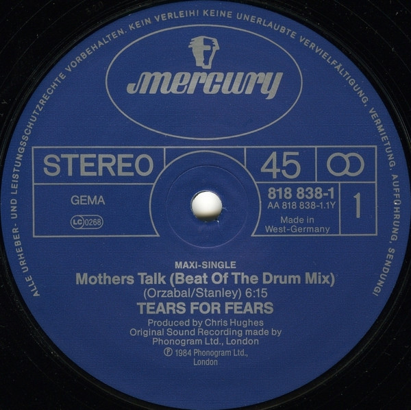 Tears For Fears - Mothers Talk (Extended Version) (12