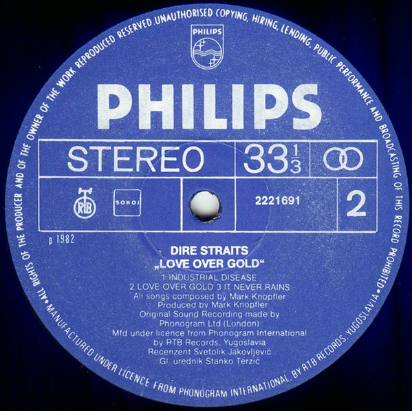Dire Straits - Love Over Gold (LP, Album, RE)