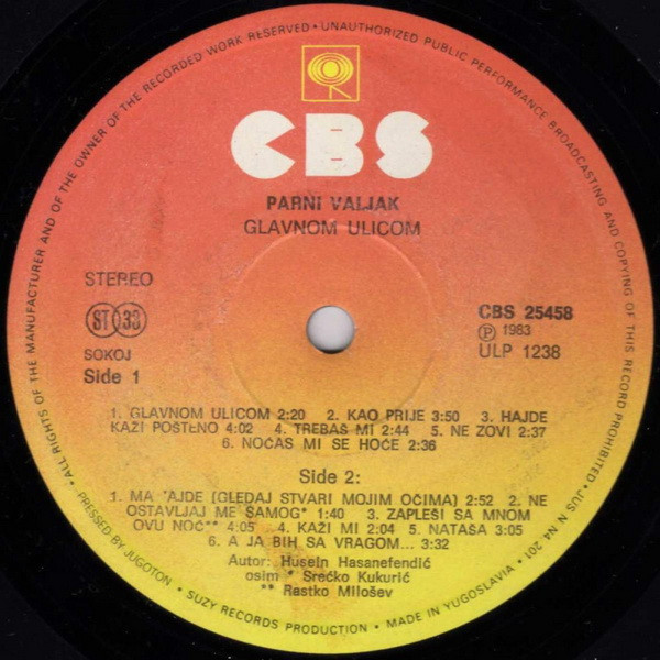 Parni Valjak - Glavnom Ulicom (LP, Album)