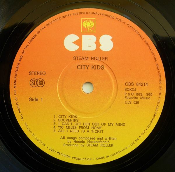 Steam Roller - City Kids (LP, Album)