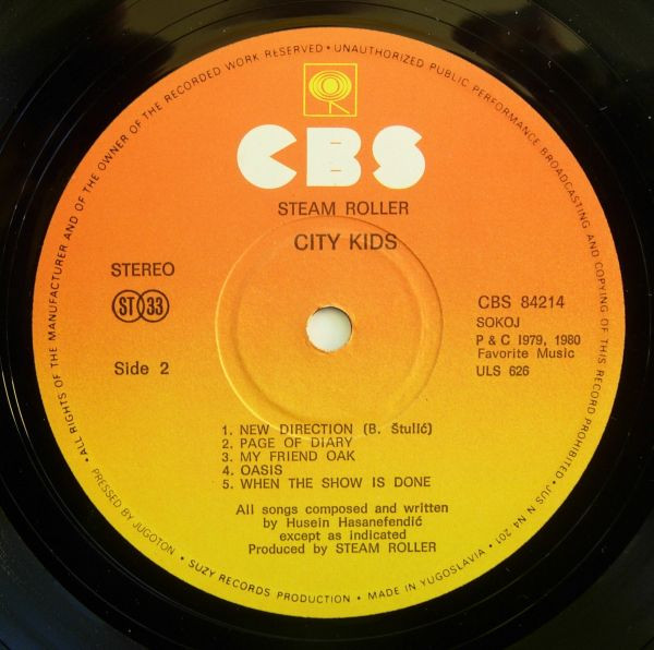 Steam Roller - City Kids (LP, Album)