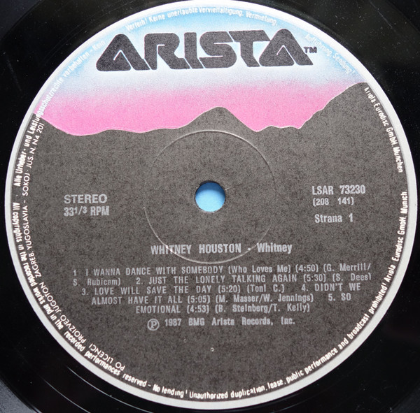 Whitney Houston - Whitney (LP, Album)