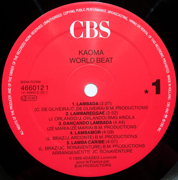 Kaoma - Worldbeat (LP, Album)