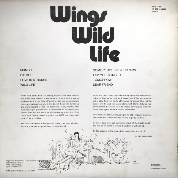 Wings (2) - Wild Life (LP, Album)