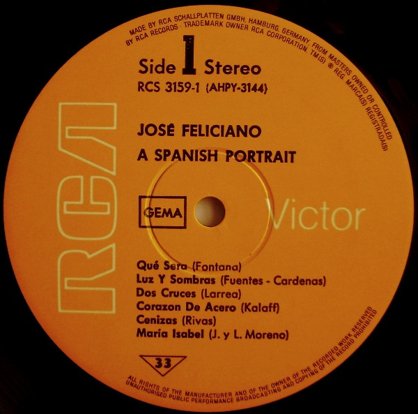 JosÃ© Feliciano - A Spanish Portrait Of (2xLP, Comp, RE, Gat)