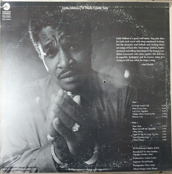 Little Milton - If Walls Could Talk (LP, Album, Lab)