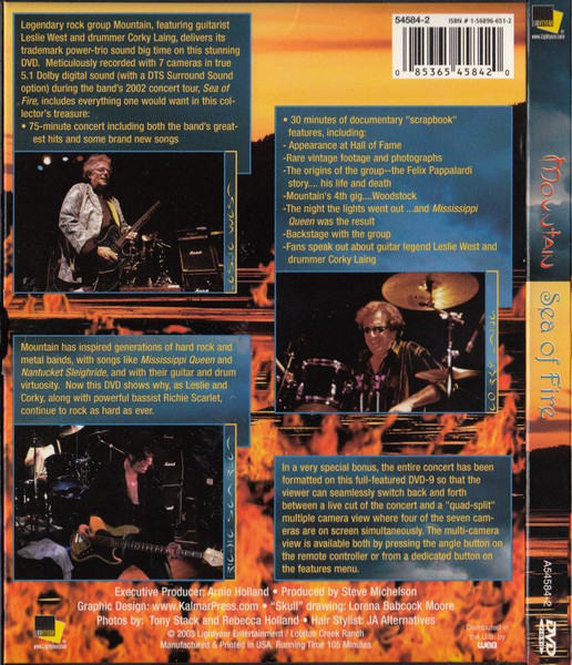 Mountain - Sea Of Fire (DVD-V, NTSC, Cod)