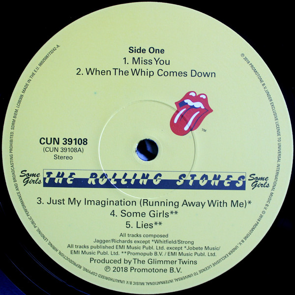 The Rolling Stones - Some Girls (LP, Album, RE, RM, 180)