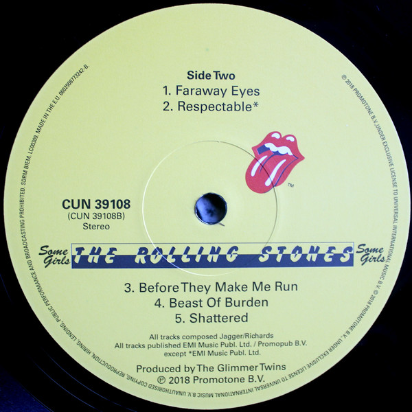 The Rolling Stones - Some Girls (LP, Album, RE, RM, 180)