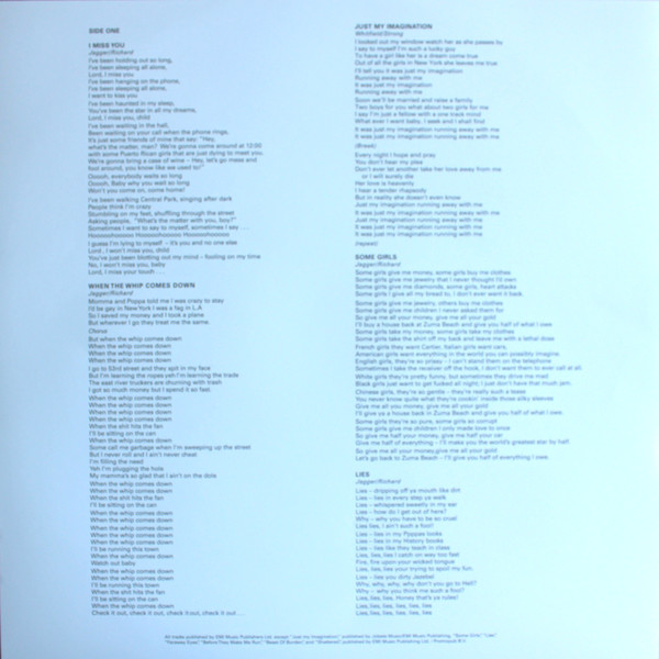 The Rolling Stones - Some Girls (LP, Album, RE, RM, 180)