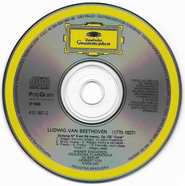 Beethoven* - Karajan* - Berliner Philharmoniker - Symphonie No. 9 (CD, Album)