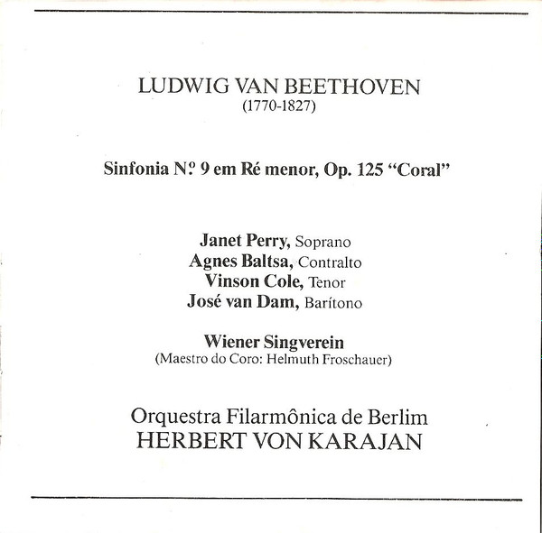 Beethoven* - Karajan* - Berliner Philharmoniker - Symphonie No. 9 (CD, Album)