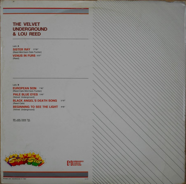Lou Reed & Velvet Underground* - The Velvet Underground & Lou Reed (LP, Comp)