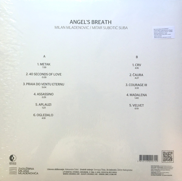 Angel's Breath - Angel's Breath (LP, Album, Ltd, RM, Whi)