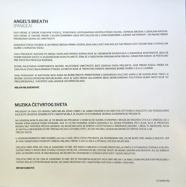 Angel's Breath - Angel's Breath (LP, Album, Ltd, RM, Whi)