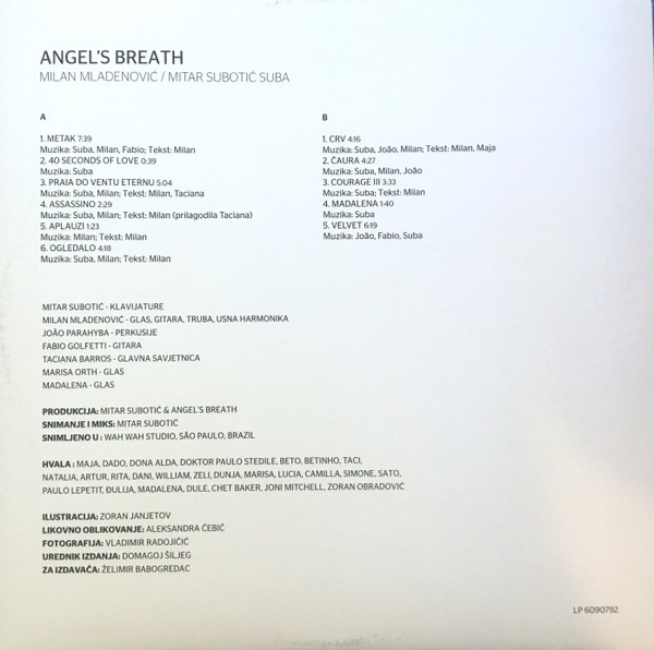 Angel's Breath - Angel's Breath (LP, Album, Ltd, RM, Whi)