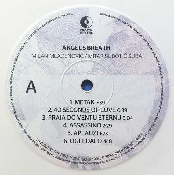 Angel's Breath - Angel's Breath (LP, Album, Ltd, RM, Whi)