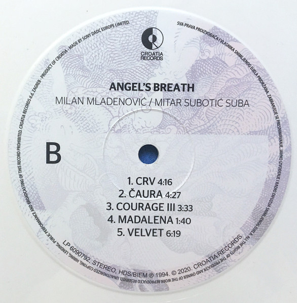 Angel's Breath - Angel's Breath (LP, Album, Ltd, RM, Whi)