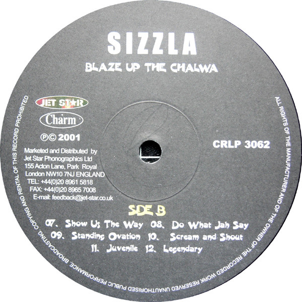 Sizzla - Blaze Up The Chalwa (LP, Album)