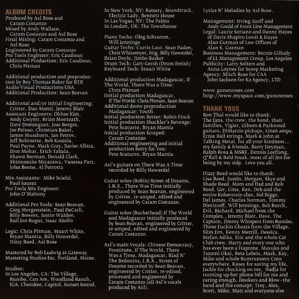 Guns N' Roses - Chinese Democracy (CD, Album)