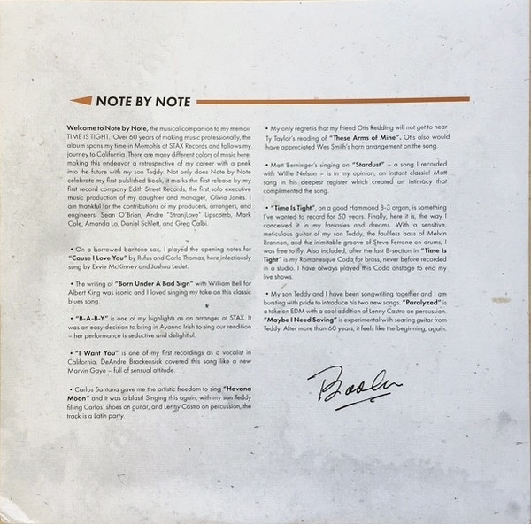 Booker T* - Note By Note (LP, Album, Ltd, Ora)