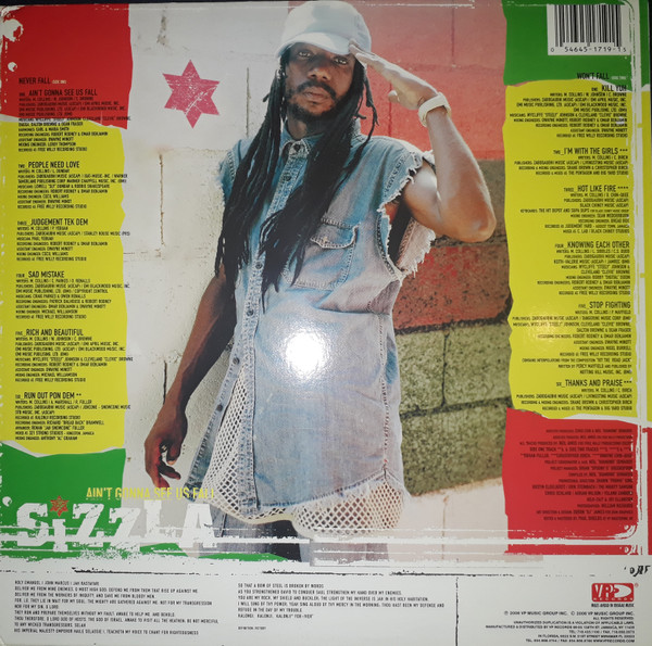 Sizzla Kalonji* - Ain't Gonna See Us Fall (LP, Album)