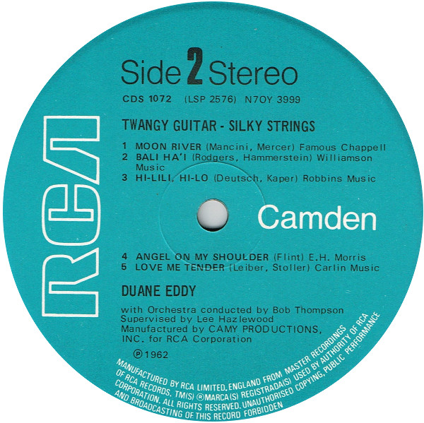 Duane Eddy - Twangy Guitar Silky Strings (LP, Album, RE)