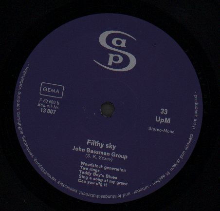 John Bassman Group - Filthy Sky (LP, Album)