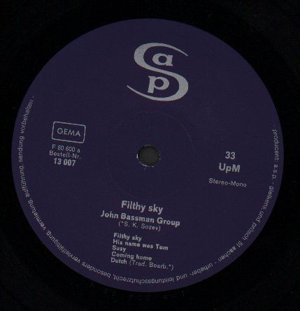 John Bassman Group - Filthy Sky (LP, Album)