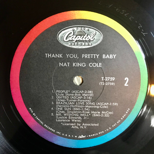 Nat King Cole - Thank You, Pretty Baby (LP, Album, Mono)